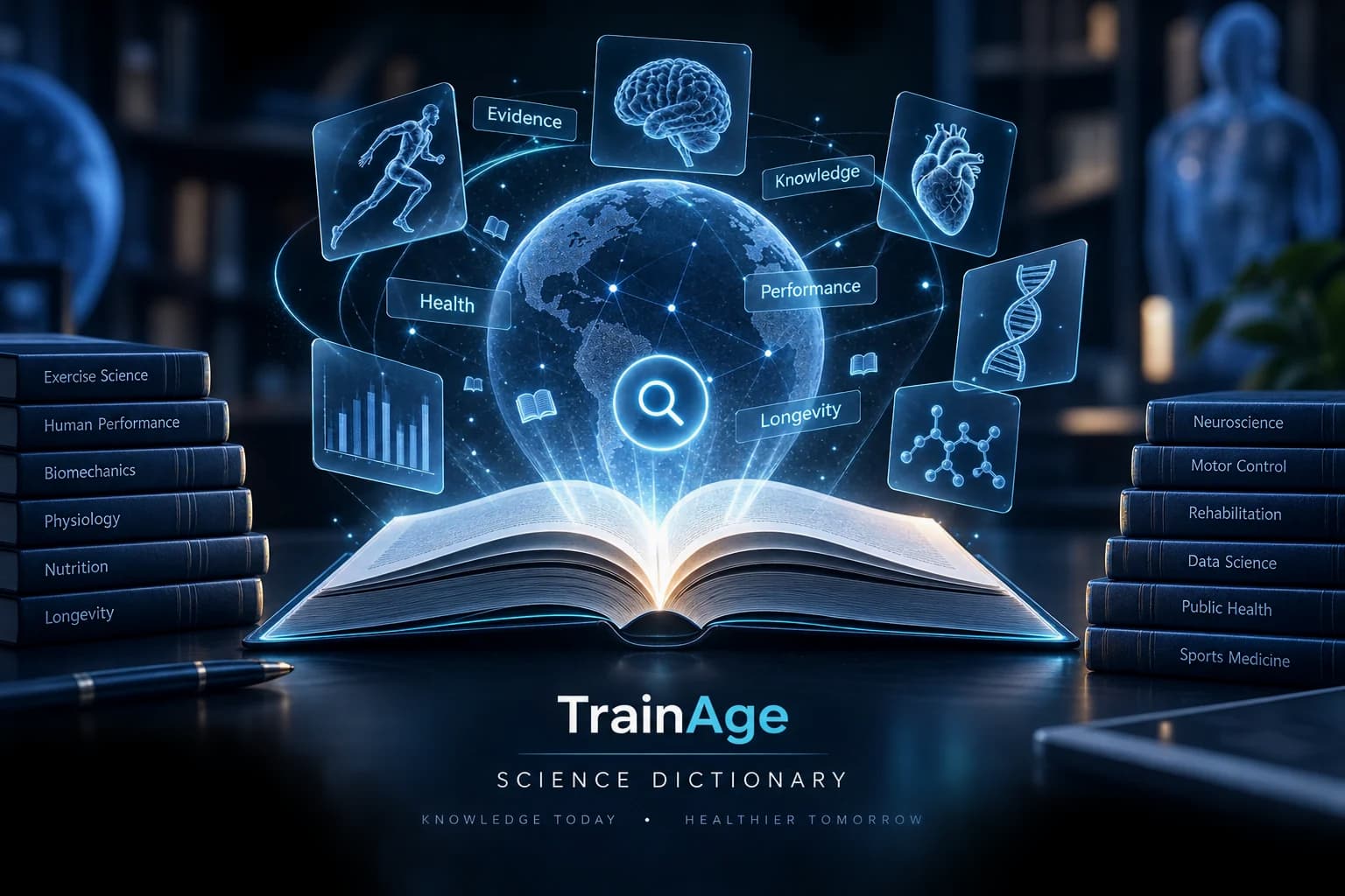 تصویر مفهومی واژهنامه علمی TrainAge